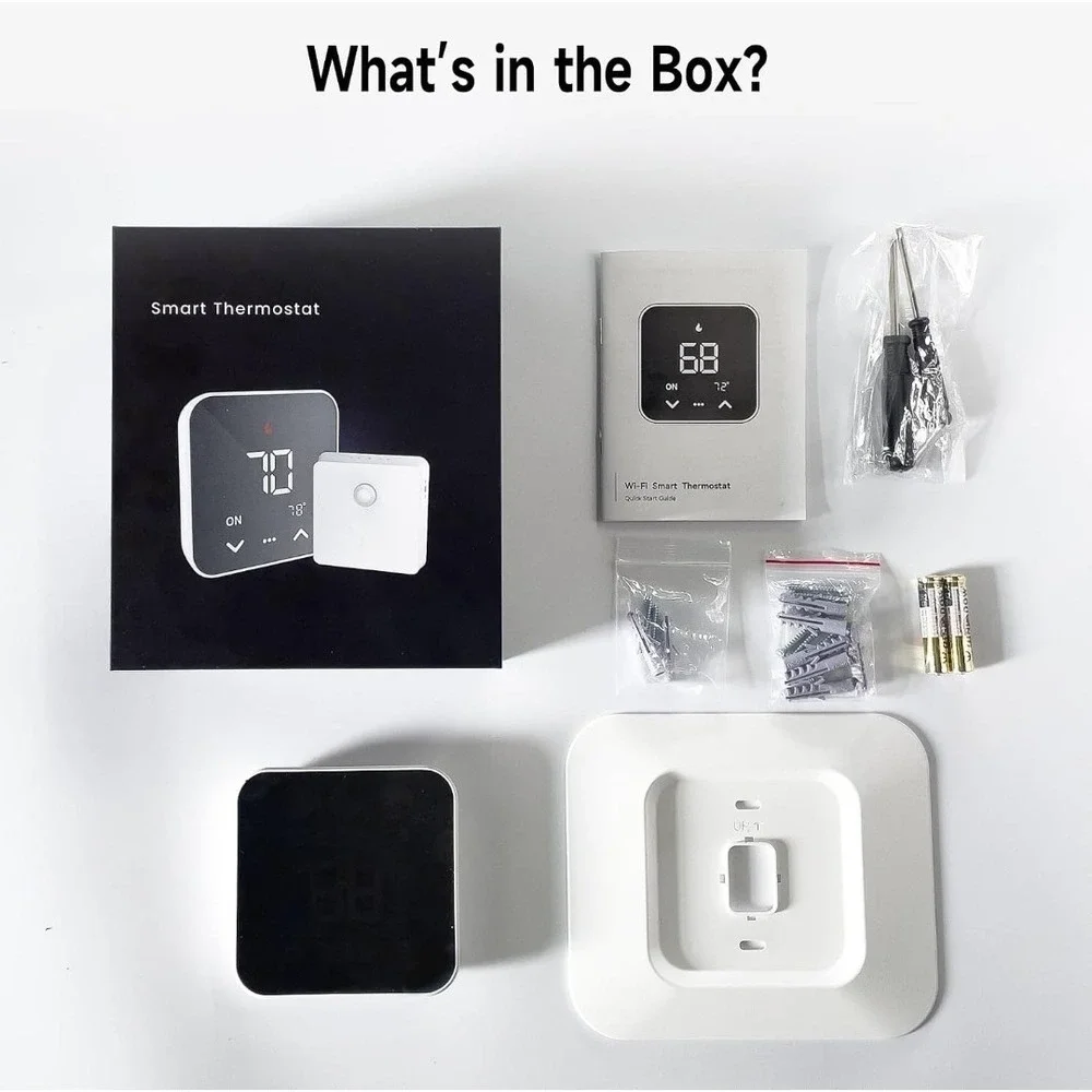 Smart Thermostat for House, WiFi Thermostat Compatible with Alexa and Google Ass